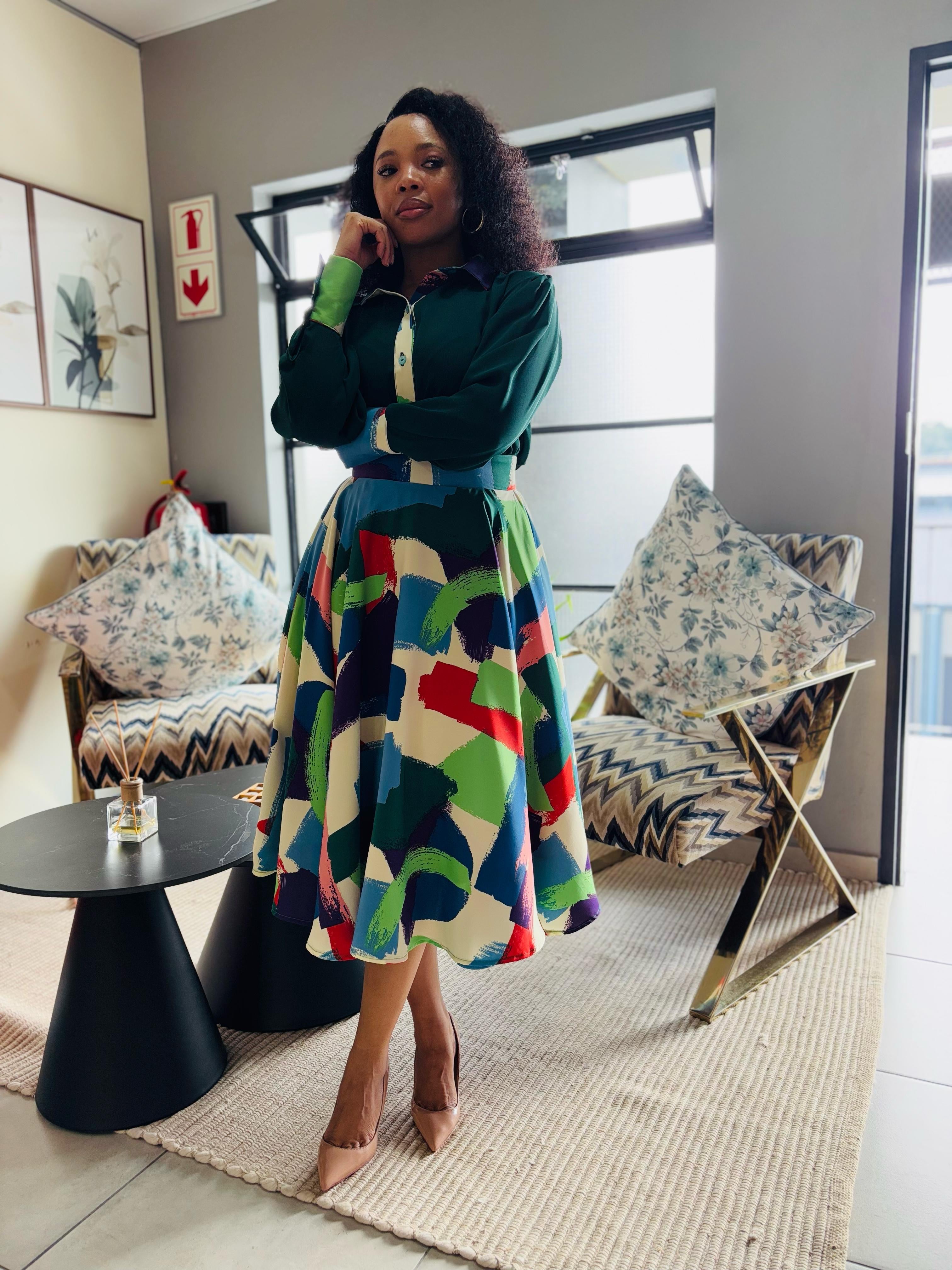 Empire skirt and shirt set