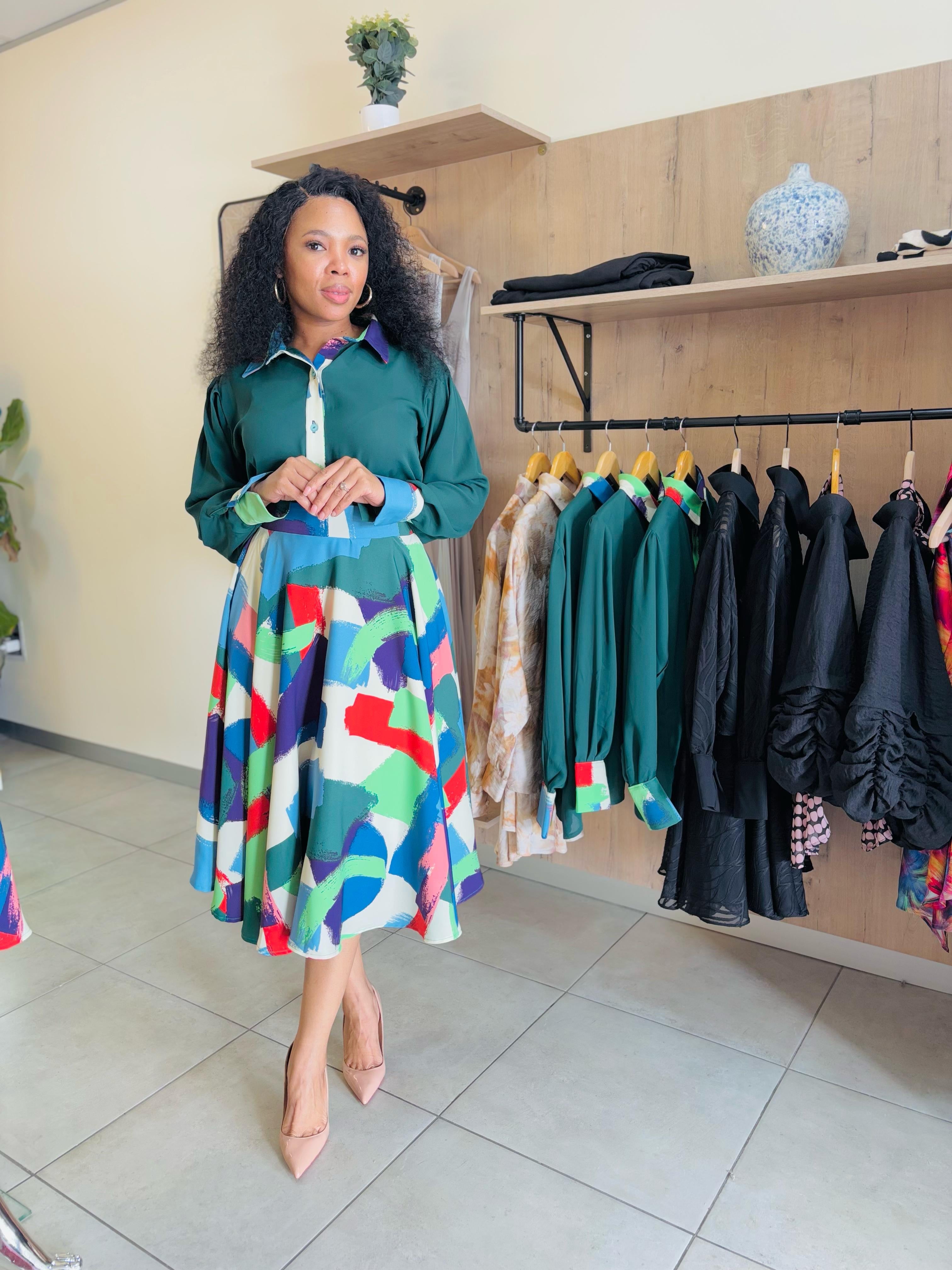 Empire skirt and shirt set
